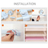 Image of Adjustable Wardrobe Decorative Space Saving Storage Rack - Threads and Metal 