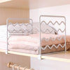 Image of Adjustable Wardrobe Decorative Space Saving Storage Rack - Threads and Metal 