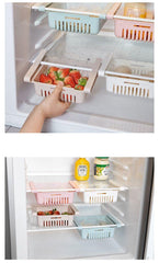 Adjustable Kitchen Refrigerator Storage - Threads and Metal 