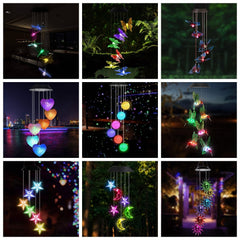 Solar-Powered Dangling Hummingbird Lights