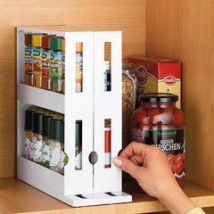 Multi-Function Slide Rotating Kitchen Rack