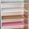 Image of Adjustable Wardrobe Decorative Space Saving Storage Rack - Threads and Metal 
