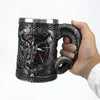 Image of BAPHOMET STAINLESS STEEL BEER MUG - Threads and Metal 