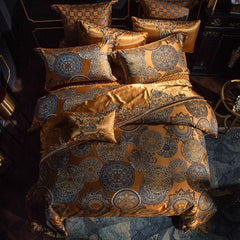 Khronom Luxury Satin Cotton Duvet Cover Set