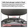Image of Car Seat Travel  Headrest Pillow - Threads and Metal 