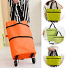 Image of Foldable Shopping Trolley Tote Bag - Threads and Metal 