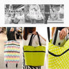 Image of Foldable Shopping Trolley Tote Bag - Threads and Metal 
