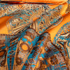 Image of Omera Embroidered Tassel Rounded Jacquard Satin Duvet Cover Set