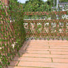 Image of Holiday promotion 50% OFF Expandable Faux Privacy Fence - Threads and Metal 