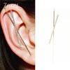 Image of Ear Wrap Crawler Hook Earrings - Threads and Metal 