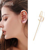 Image of Ear Wrap Crawler Hook Earrings - Threads and Metal 