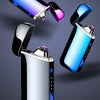 Image of Electric Lighter With Plasma Arc Effect and Touch Sensing Lighting - Threads and Metal 