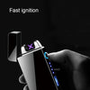 Image of Electric Lighter With Plasma Arc Effect and Touch Sensing Lighting - Threads and Metal 