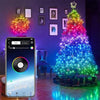Image of Custom Christmas Tree LED String Lights - Threads and Metal 
