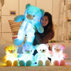 Image of Fluffy Colorful Glowing Teddy Bear-Best Gift of 2020 - Threads and Metal 
