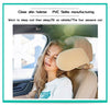 Image of Car Seat Travel  Headrest Pillow - Threads and Metal 