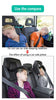 Image of Car Seat Travel  Headrest Pillow - Threads and Metal 
