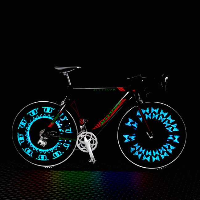 3D BICYCLE SPOKE LED LIGHTS Threads and Metal
