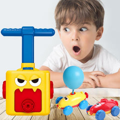 BALLOON LAUNCHER CAR TOY SET - Threads and Metal 