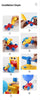 Image of BALLOON LAUNCHER CAR TOY SET - Threads and Metal 