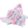 Image of 3pcs/set Fluffy Blanket with Pillow Cover Warm Soft Fleece Blanket for Children Adult Best Price - Threads and Metal 