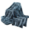 Image of 3pcs/set Fluffy Blanket with Pillow Cover Warm Soft Fleece Blanket for Children Adult Best Price - Threads and Metal 