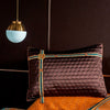 Image of Omera Embroidered Tassel Rounded Jacquard Satin Duvet Cover Set