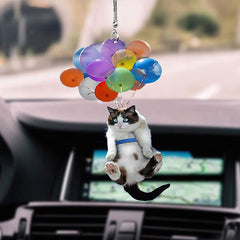 CAT CAR HANGING ORNAMENT