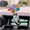 Image of CAT CAR HANGING ORNAMENT